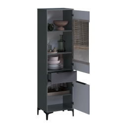 Пенал со стеклом Кимберли, Графит